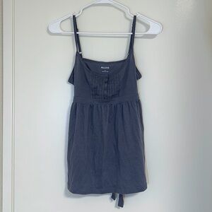 hollister dusty blue babydoll cami
